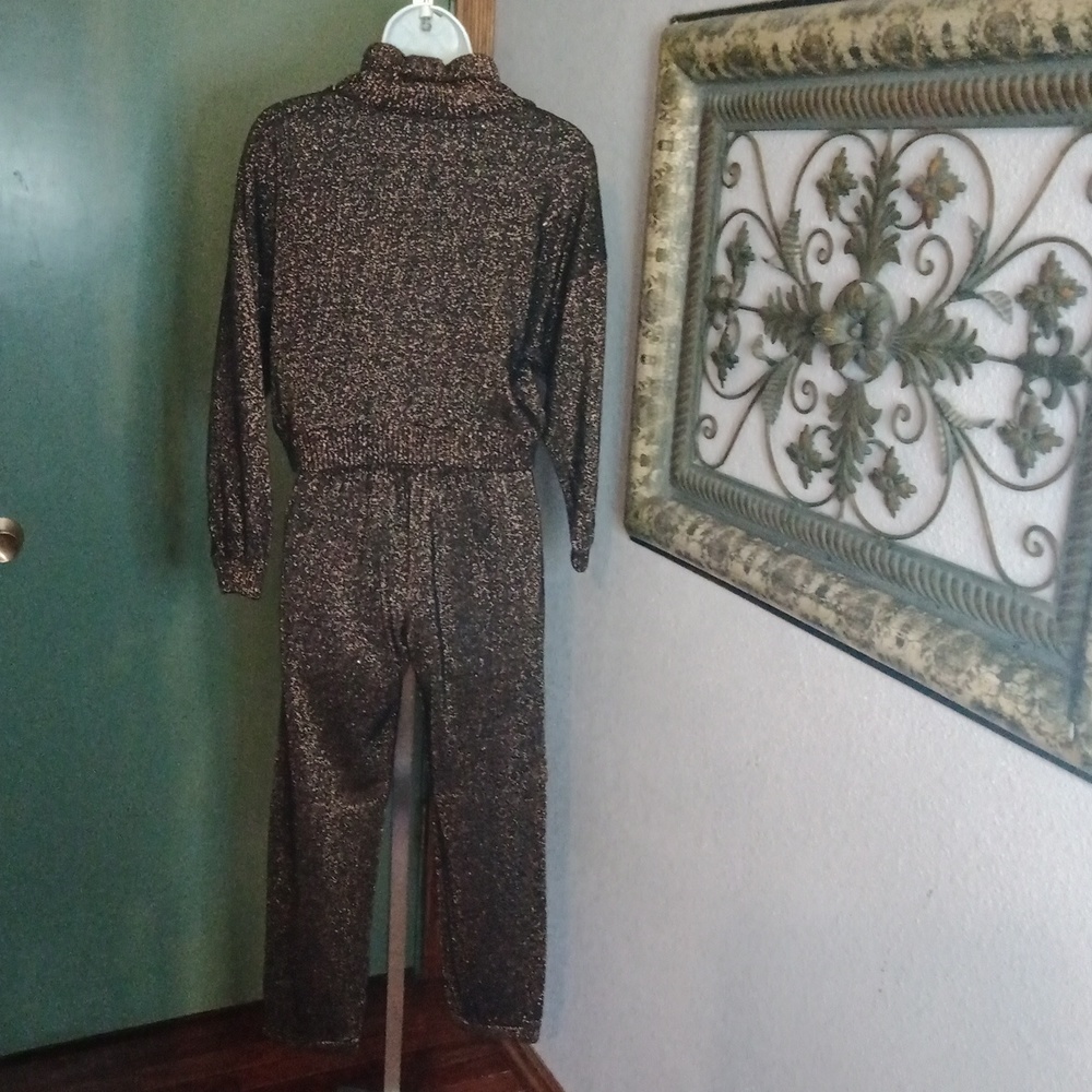 Vintage Christian Dior Dress Up to Loungewear Knit Pantsuit Sz XS/S - Picture 5 of 13